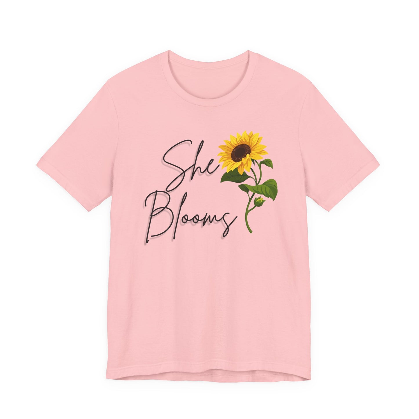 She Blooms Sunflower Graphic Tee - Pearl & Wings