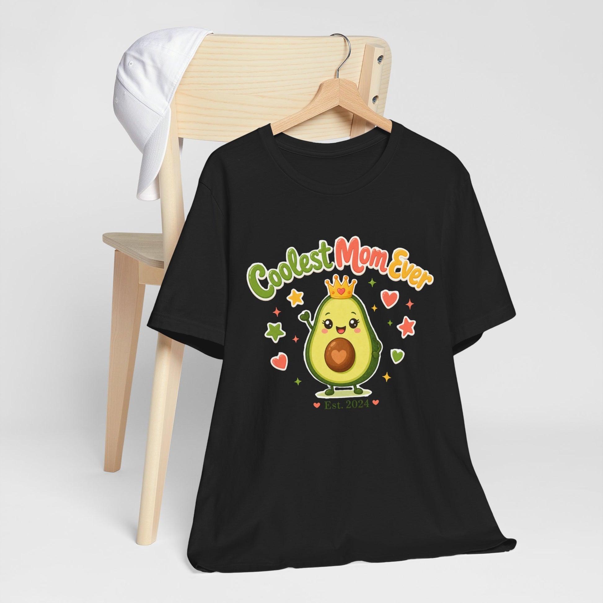 Coolest Mom Ever Avocado Graphic Tee | Cute Mother's Day Shirt - Baby Blue - Pearl & Wings