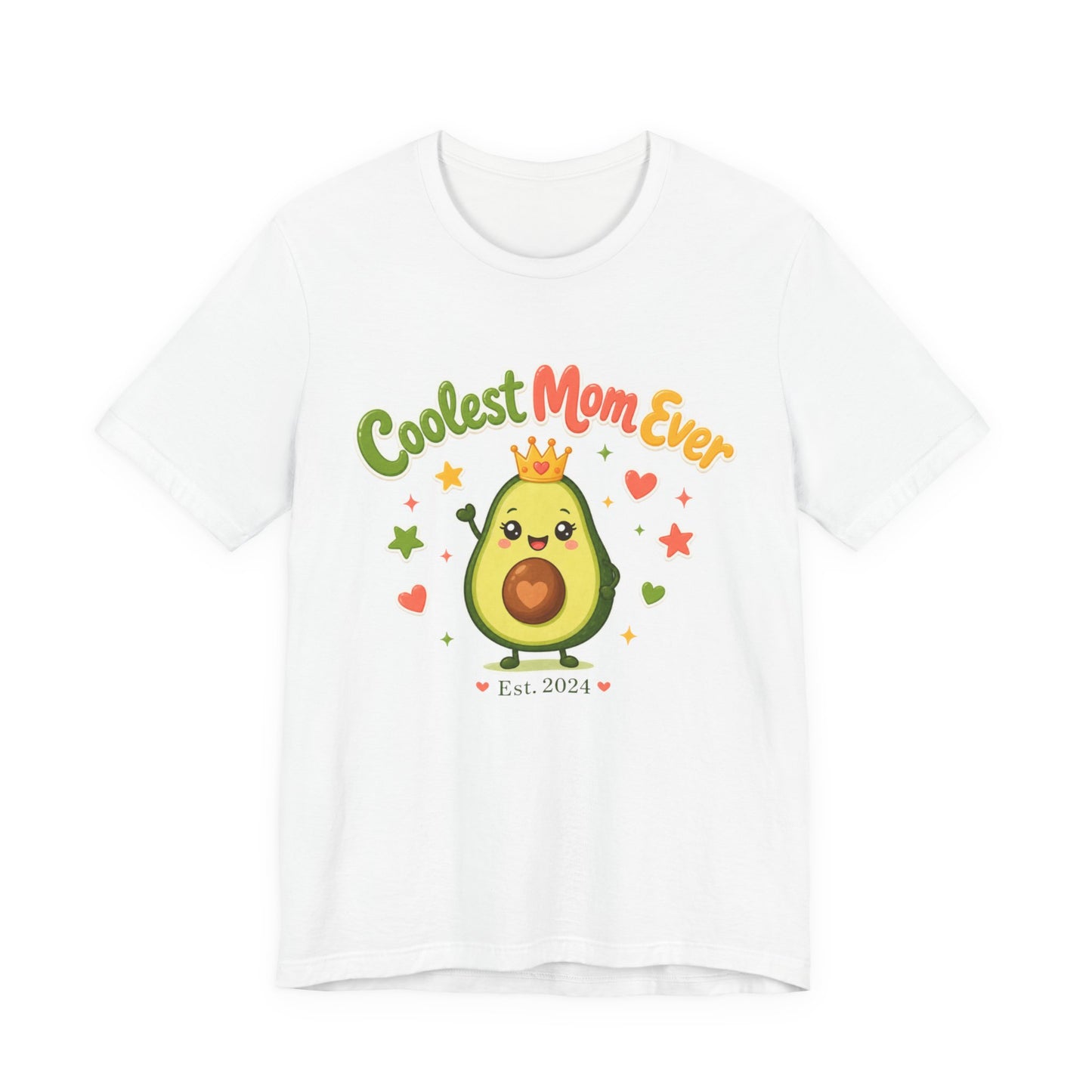 Coolest Mom Ever Avocado Graphic Tee | Cute Mother's Day Shirt - Pearl & Wings