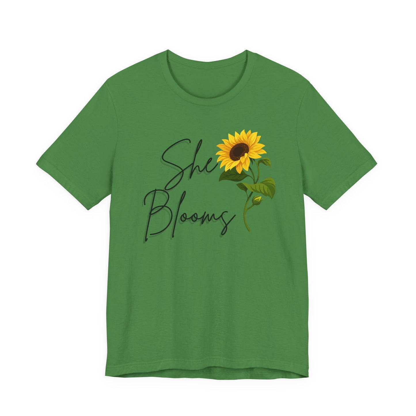 She Blooms Sunflower Graphic Tee - Pearl & Wings