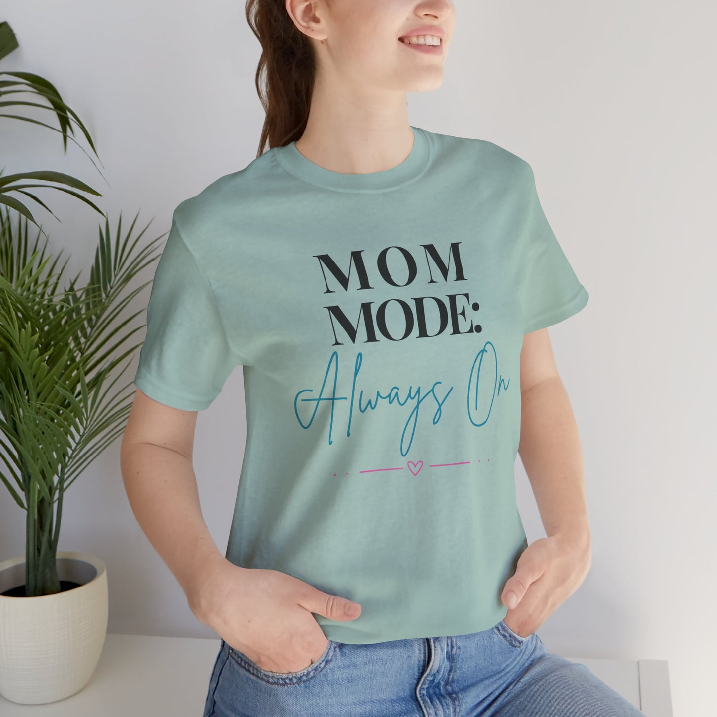 Mom Mode: Always On Graphic Tee - Pearl & Wings