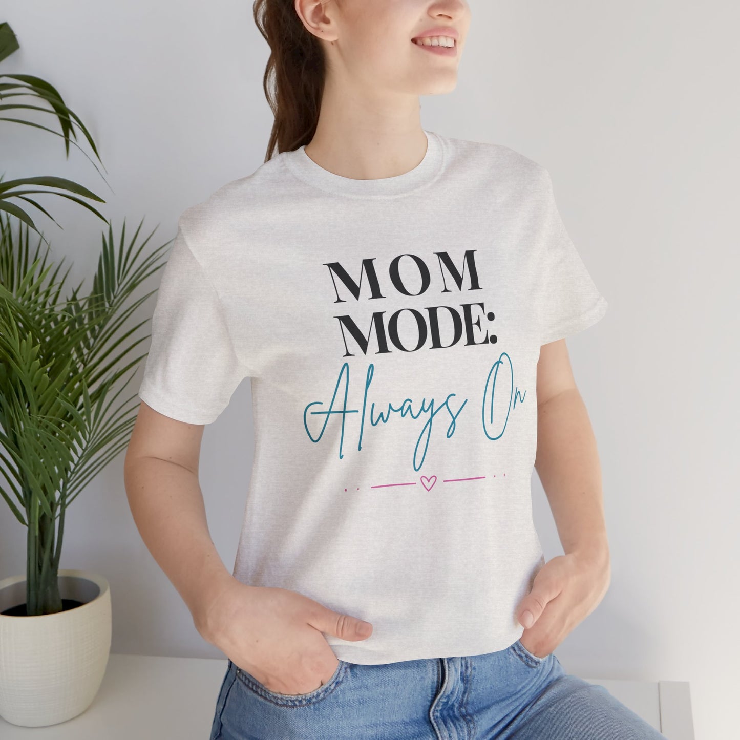 Mom Mode: Always On Graphic Tee - Pearl & Wings