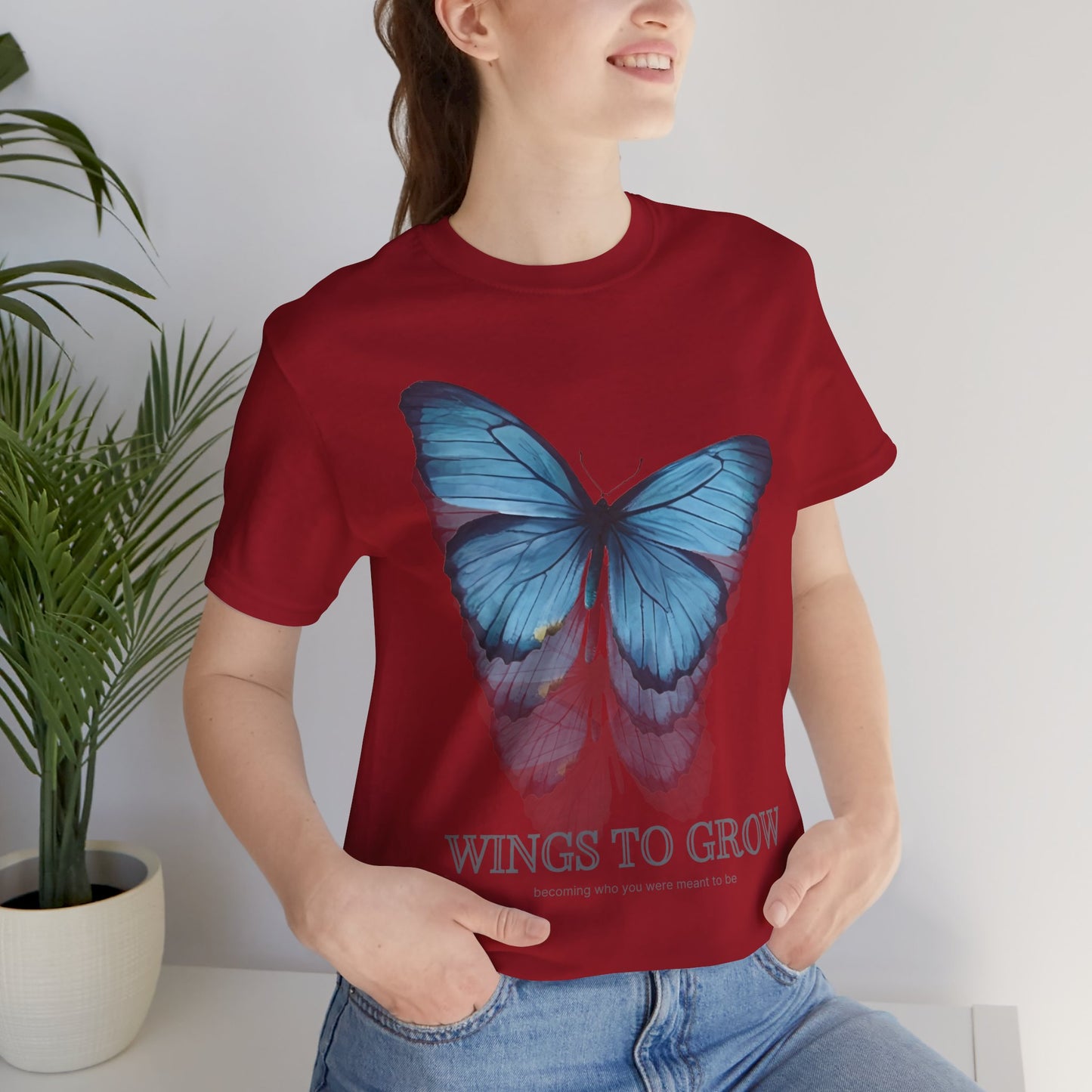 Wings to Grow Butterfly Graphic Tee - Pearl & Wings