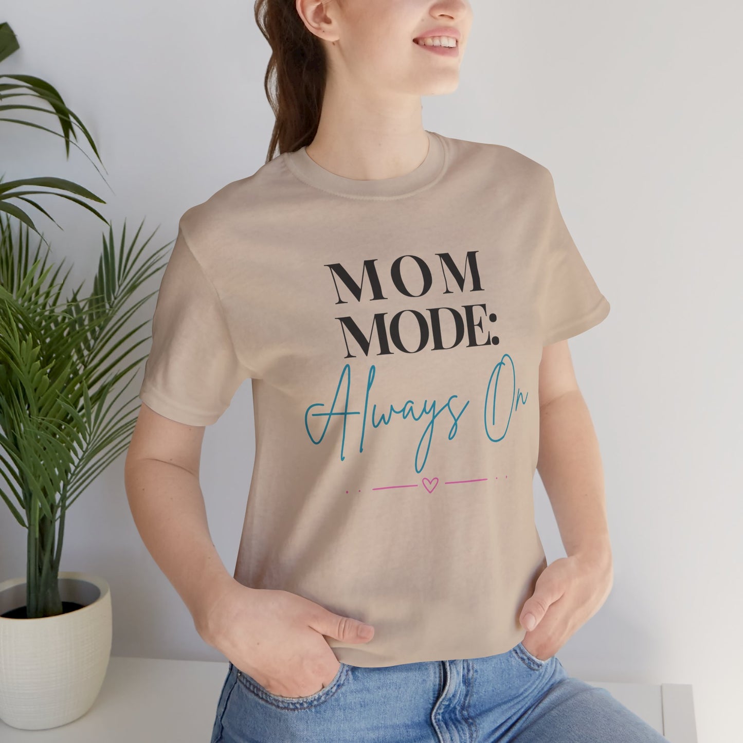 Mom Mode: Always On Graphic Tee - Pearl & Wings