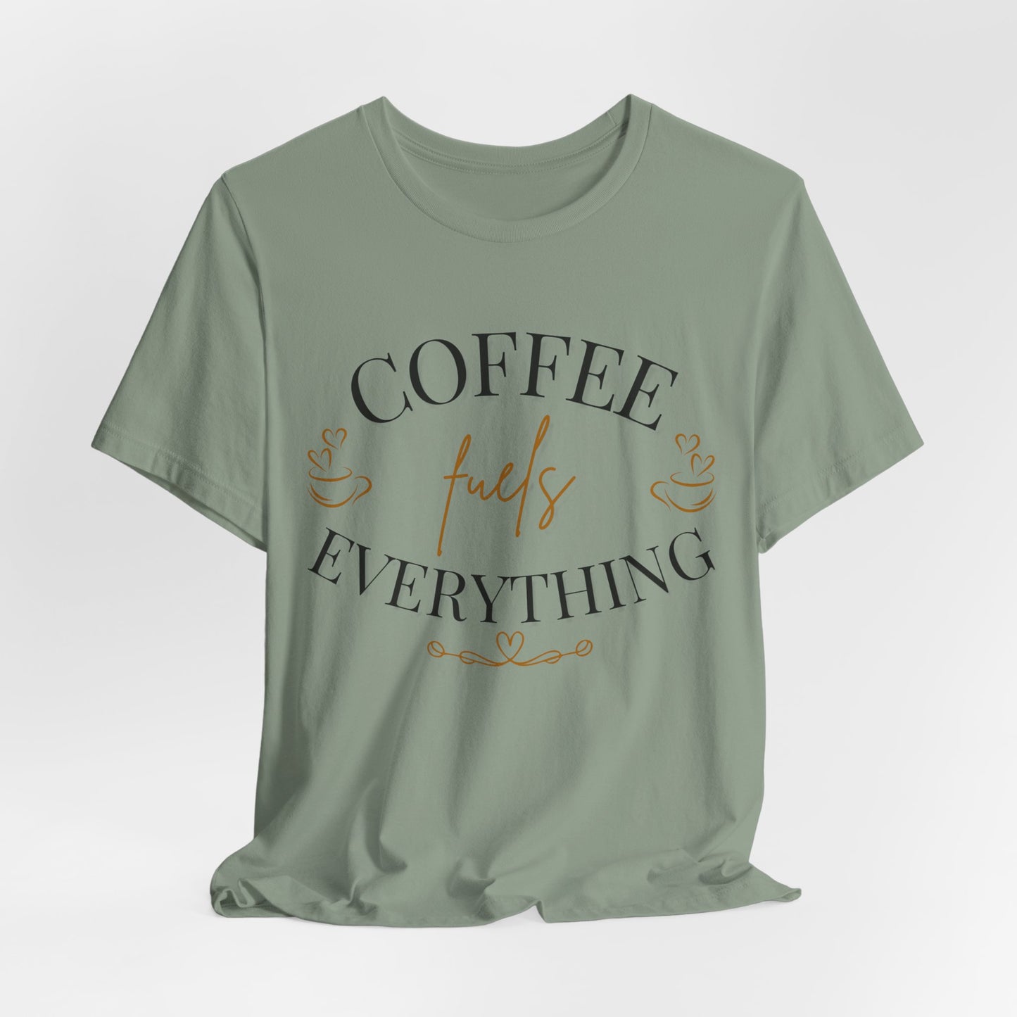 Coffee Fuels Everything Graphic Tee - Pearl & Wings