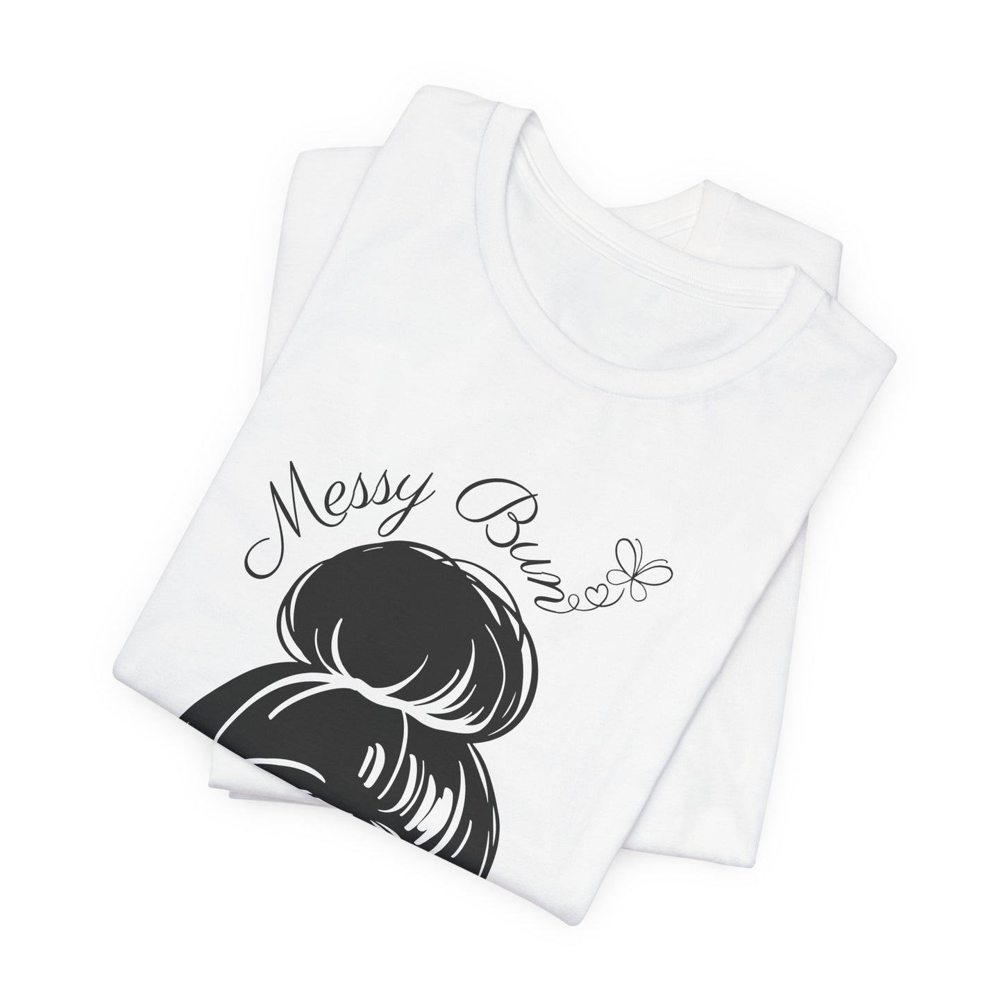 Messy Bun & Getting It Done Graphic Tee - Pearl & Wings