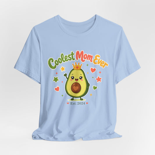Coolest Mom Ever Avocado Graphic Tee | Cute Mother's Day Shirt - Pearl & Wings
