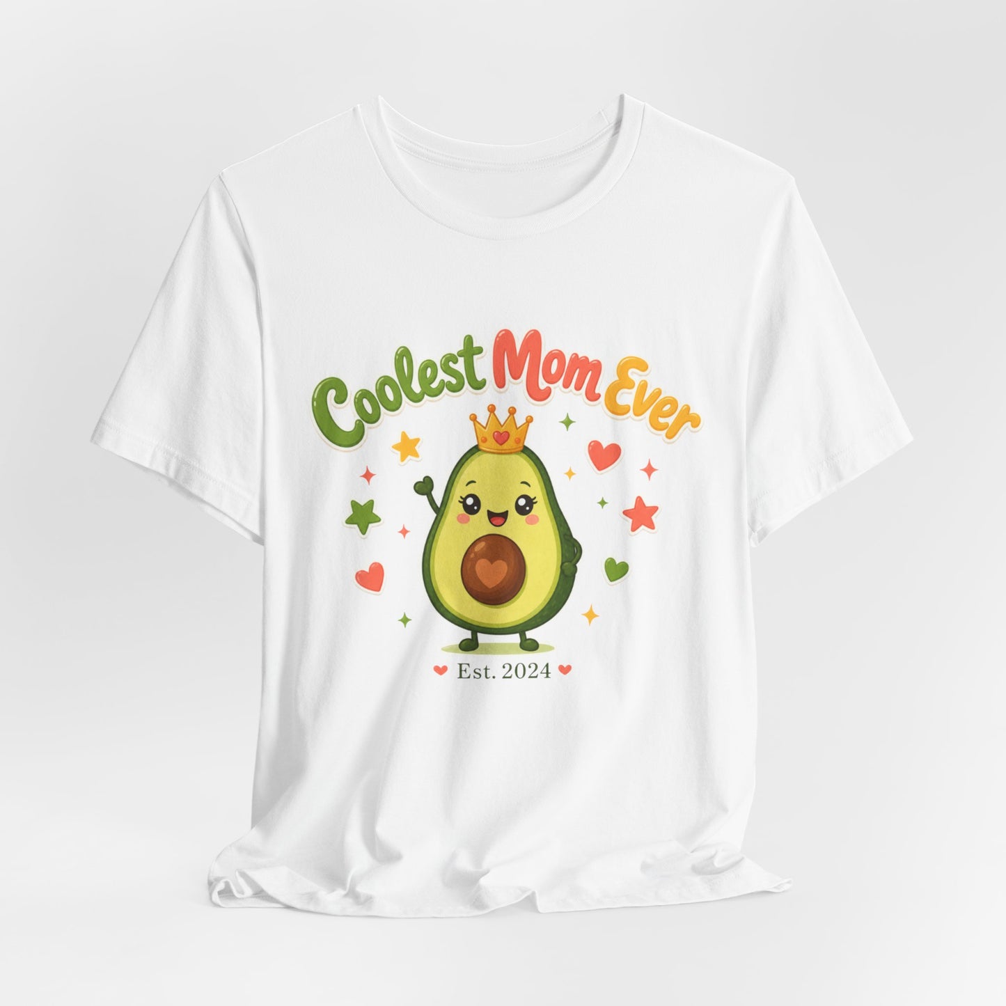 Coolest Mom Ever Avocado Graphic Tee | Cute Mother's Day Shirt - Pearl & Wings