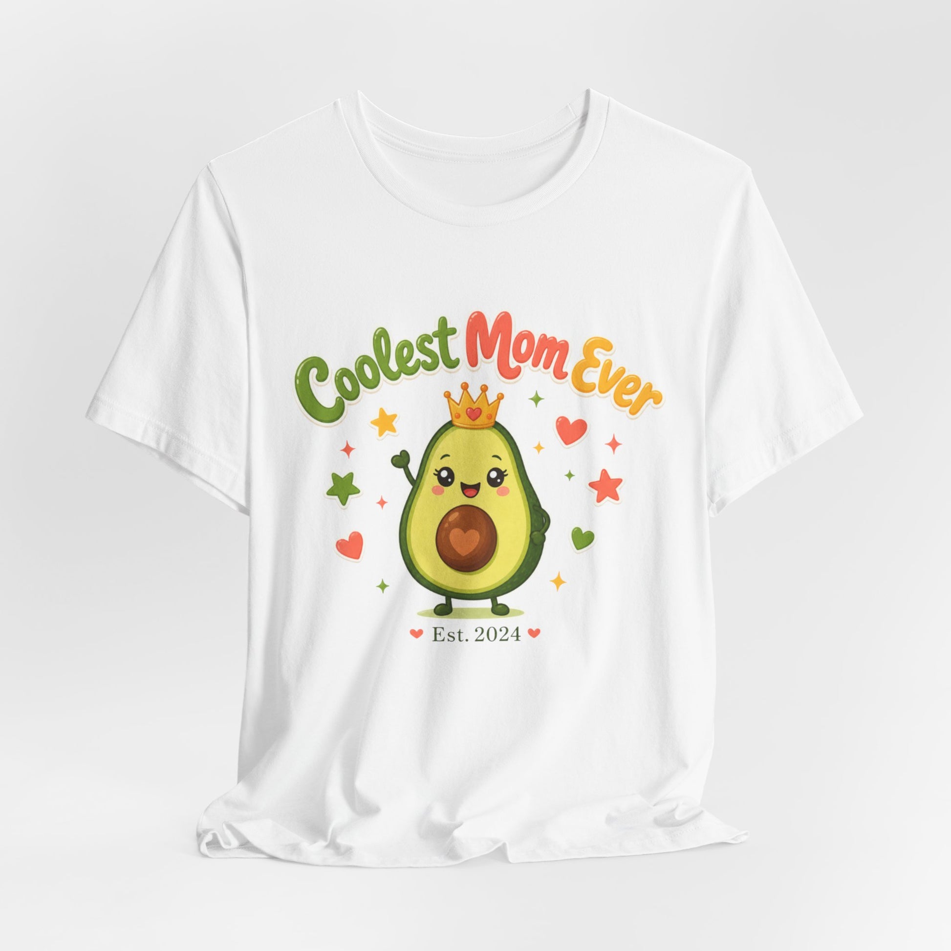 Coolest Mom Ever Avocado Graphic Tee | Cute Mother's Day Shirt - Pearl & Wings