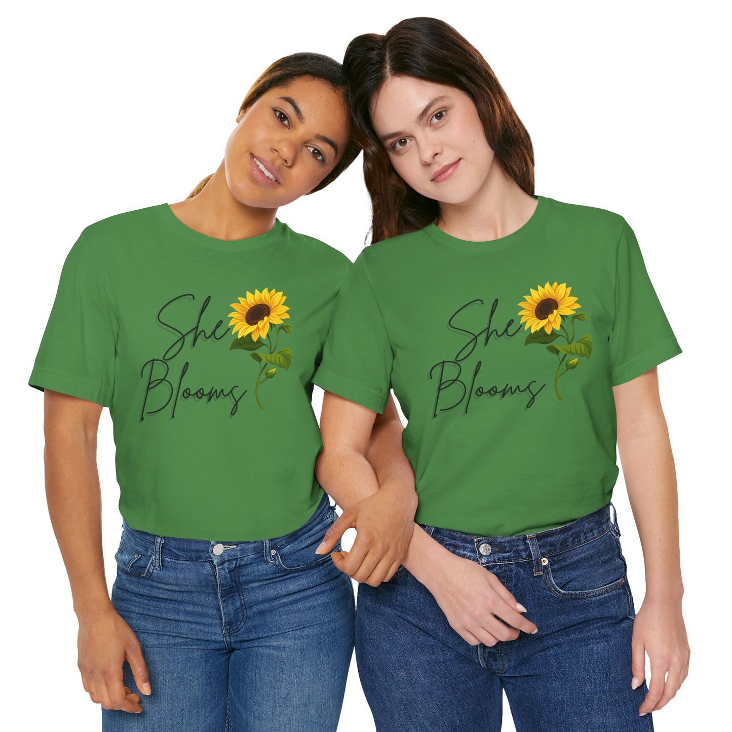 She Blooms Sunflower Graphic Tee - Pearl & Wings