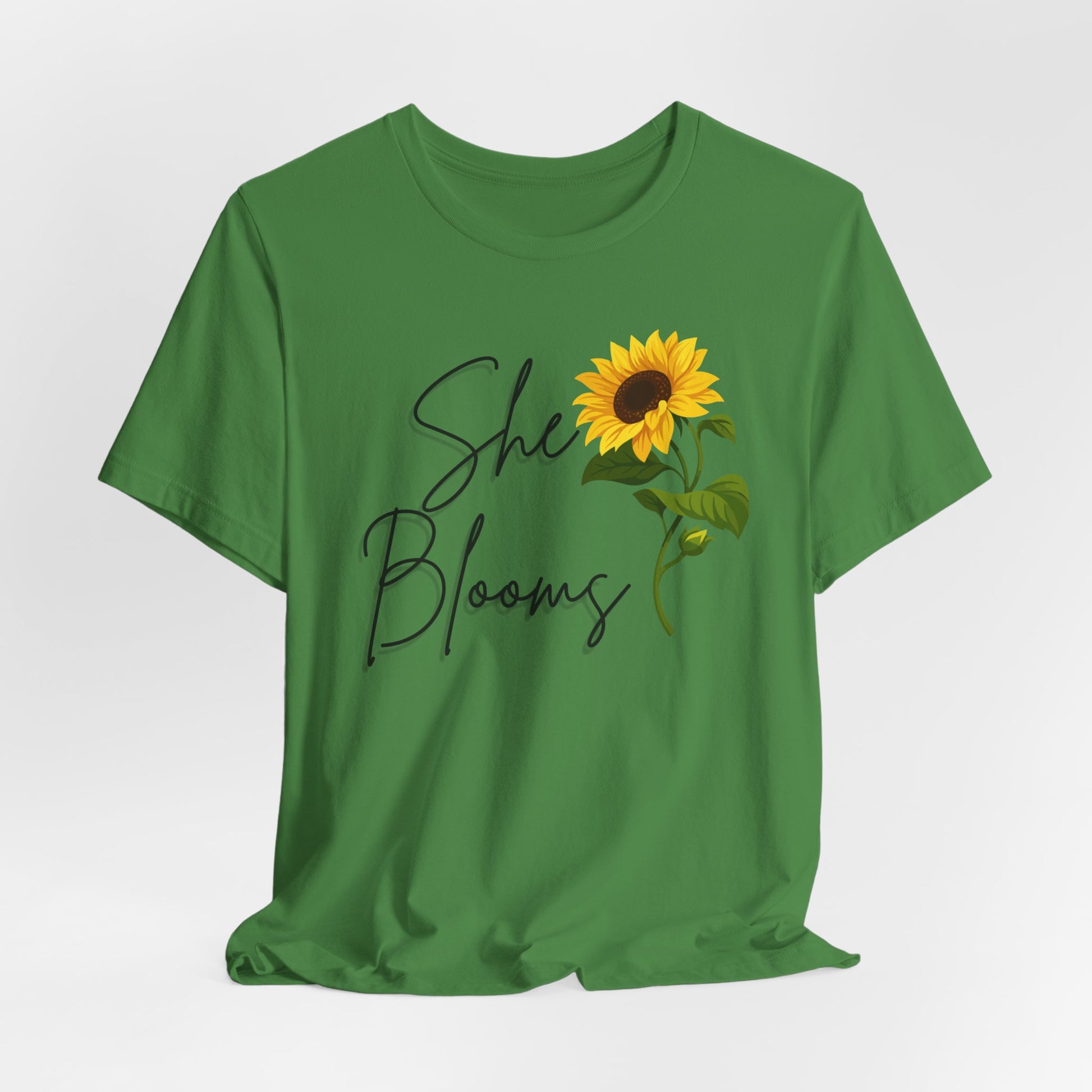 She Blooms Sunflower Graphic Tee - Pearl & Wings