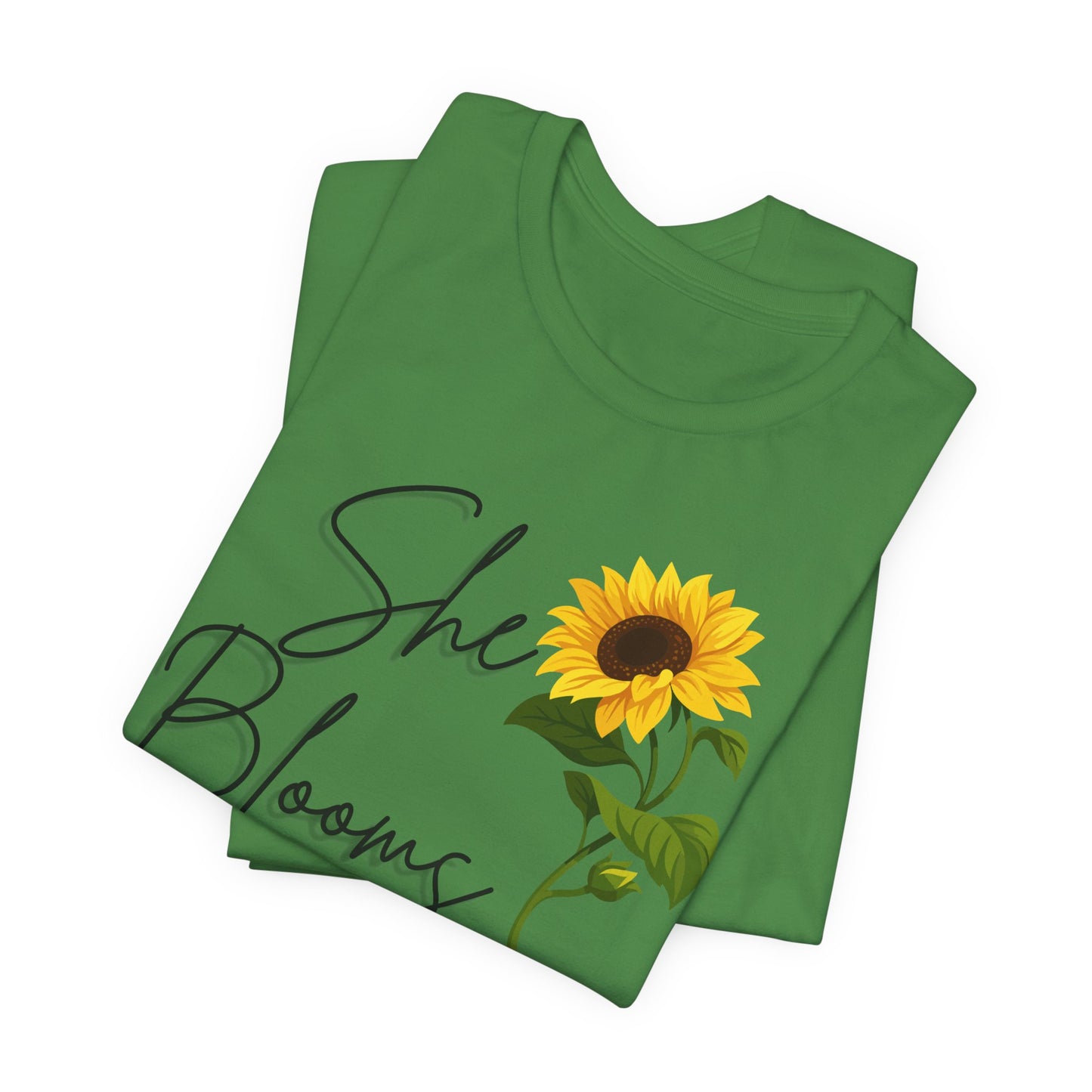 She Blooms Sunflower Graphic Tee - Pearl & Wings