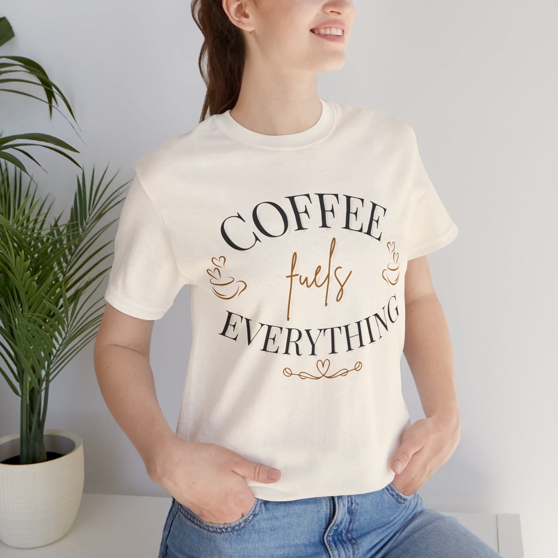 Coffee Fuels Everything Graphic Tee - Pearl & Wings