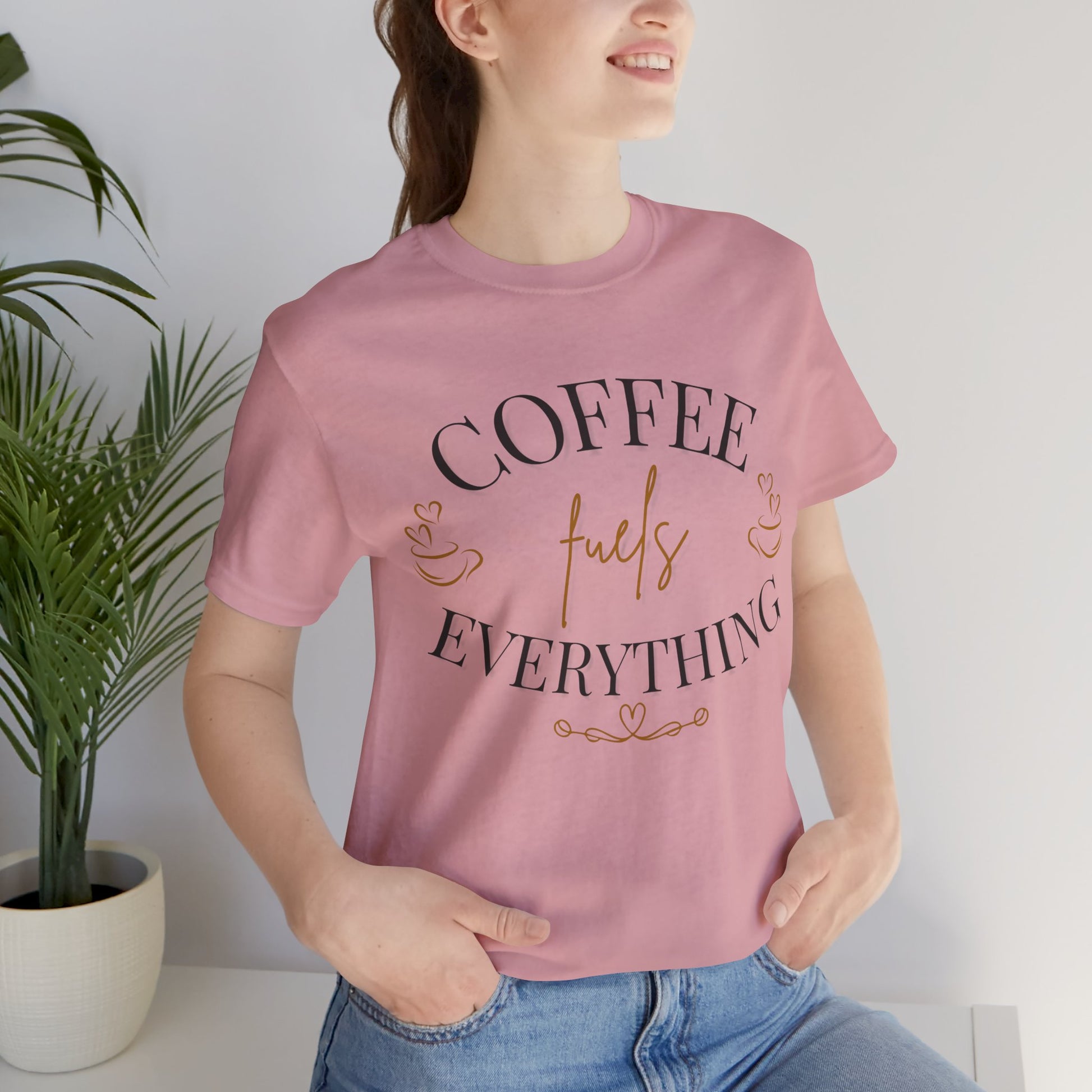 Coffee Fuels Everything Graphic Tee - Pearl & Wings