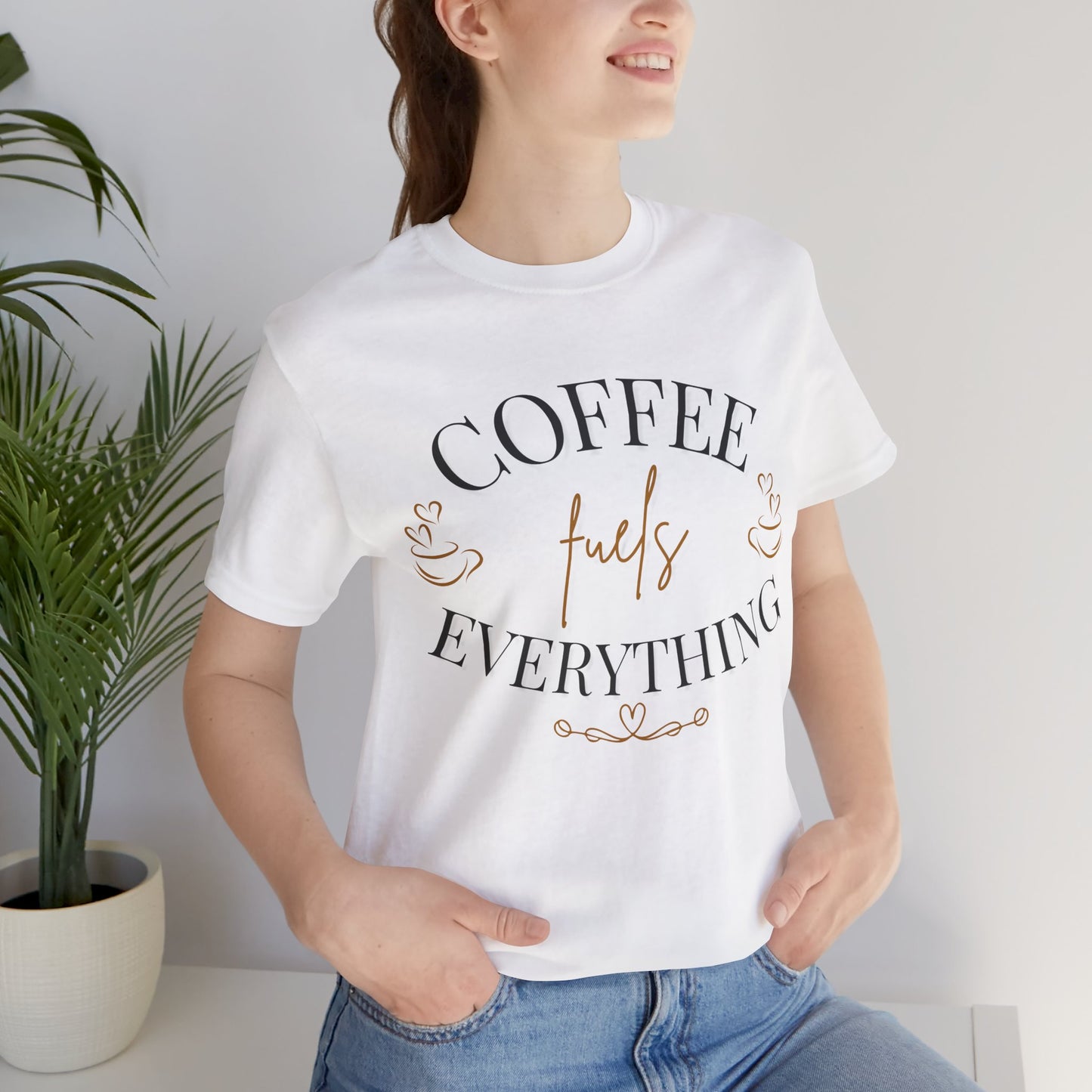 Coffee Fuels Everything Graphic Tee - Pearl & Wings