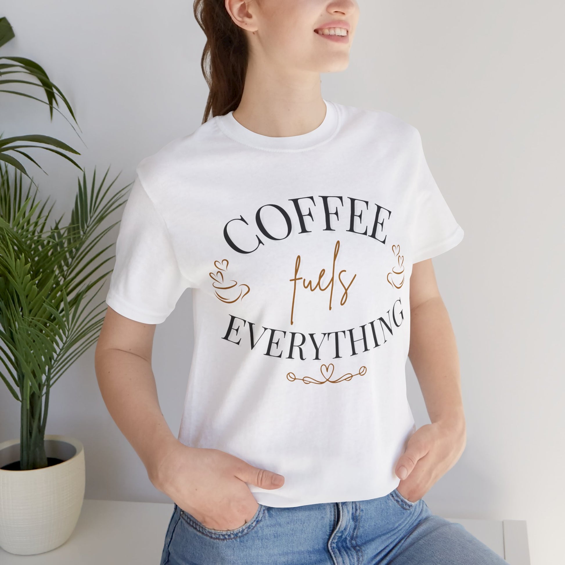 Coffee Fuels Everything Graphic Tee - Pearl & Wings