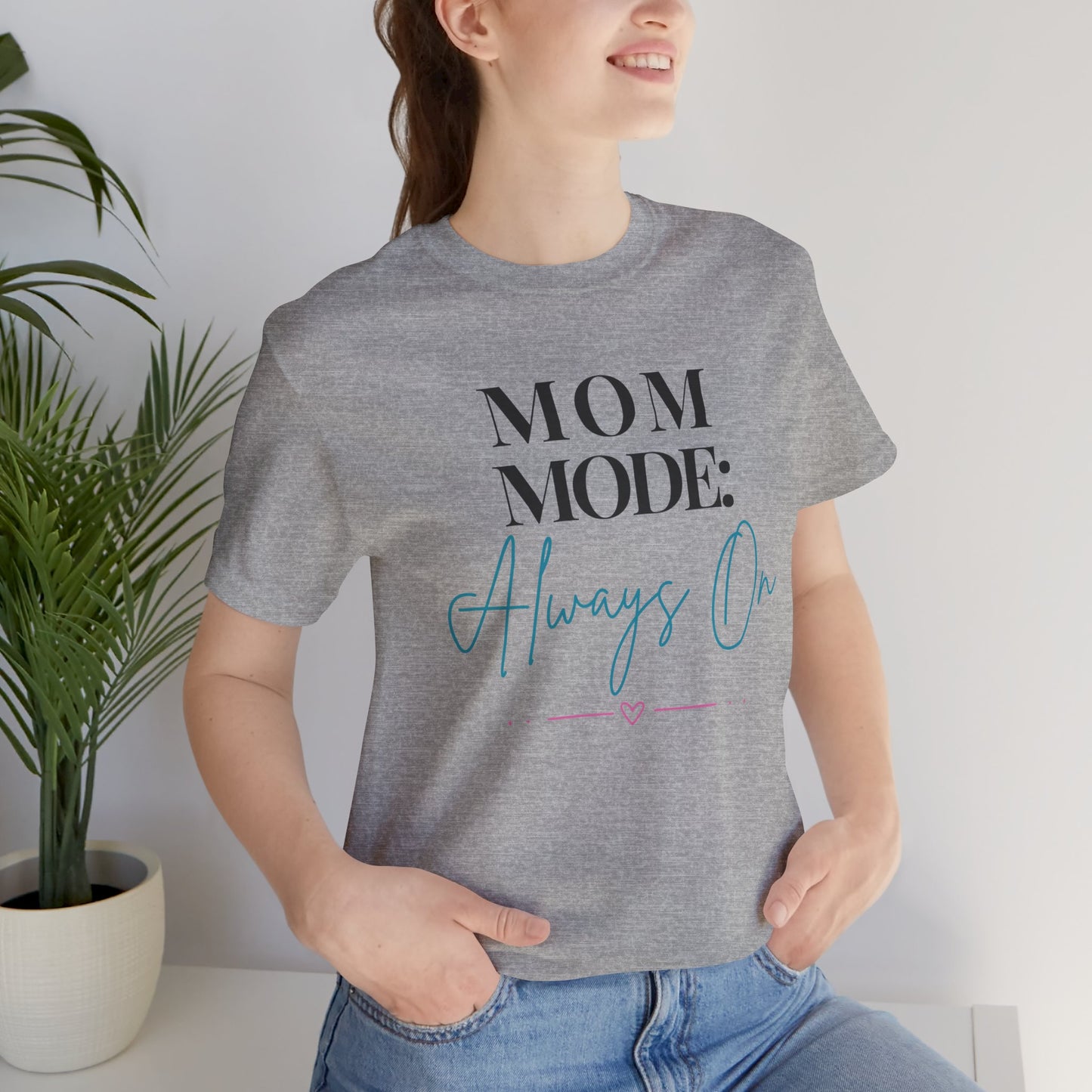 Mom Mode: Always On Graphic Tee - Pearl & Wings