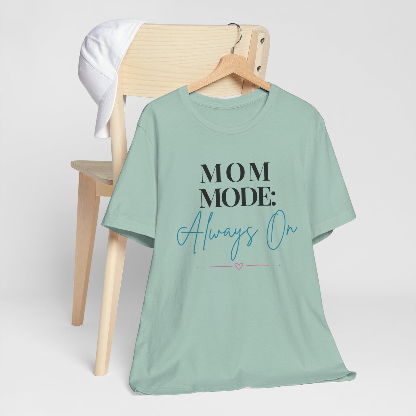Mom Mode: Always On Graphic Tee - Tan - Pearl & Wings