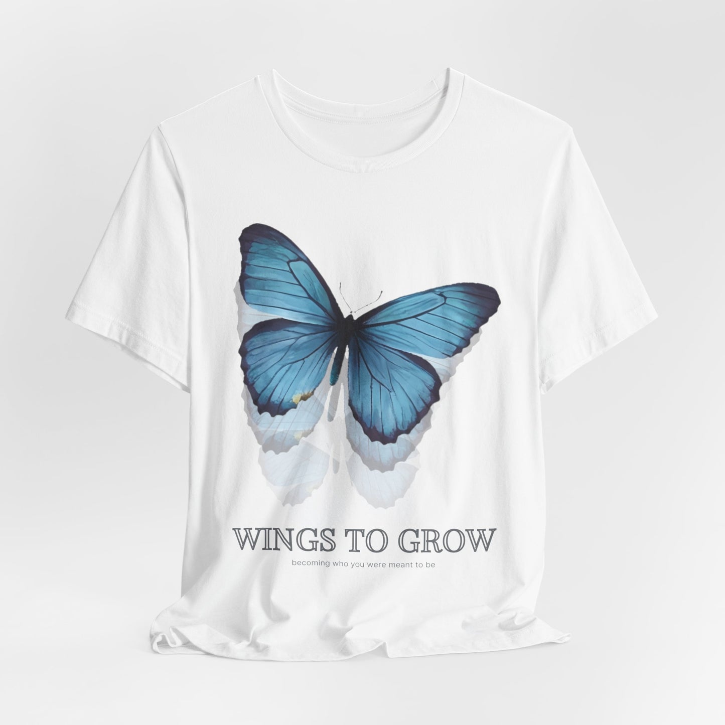 Wings to Grow Butterfly Graphic Tee - Pearl & Wings