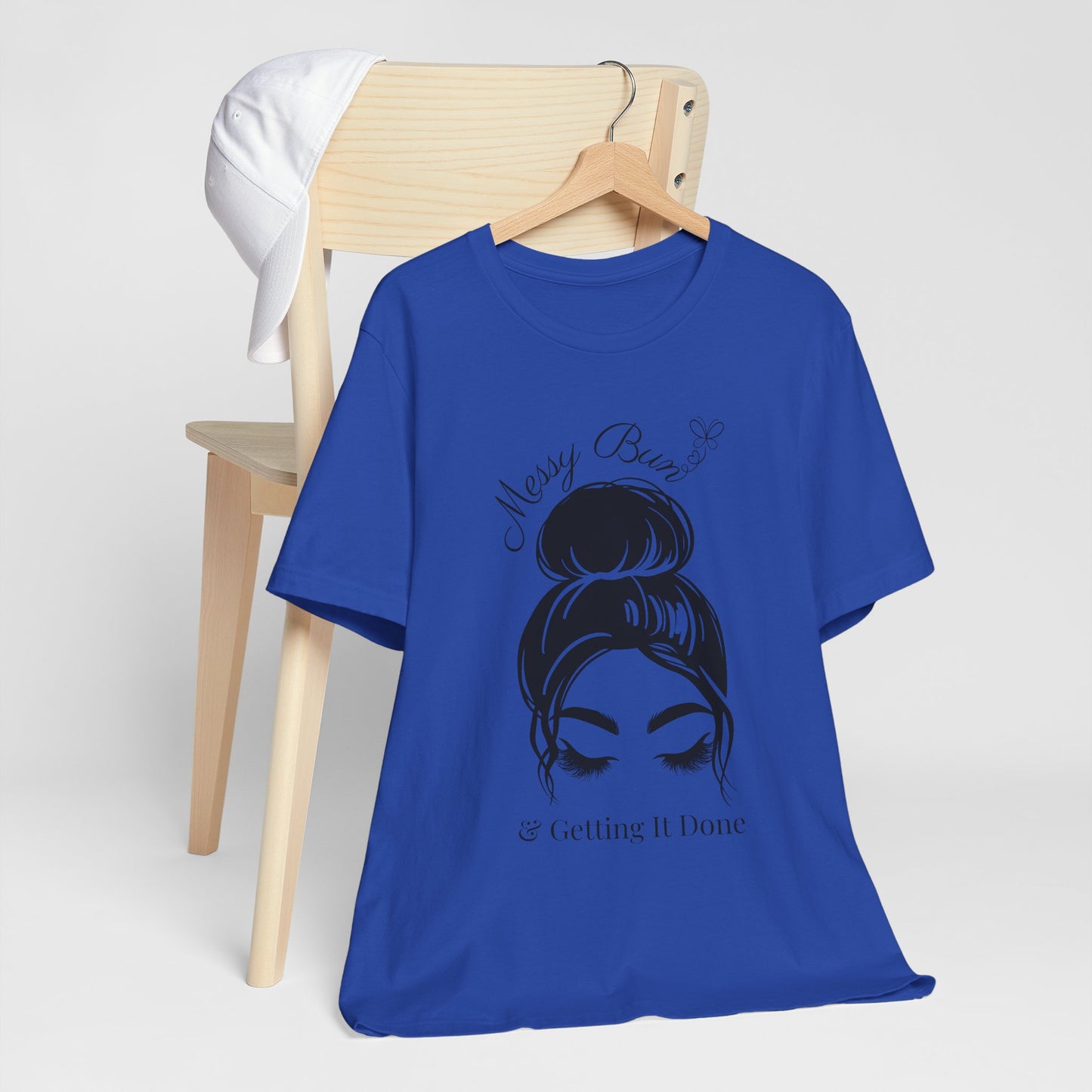 Messy Bun & Getting It Done Graphic Tee - Pearl & Wings