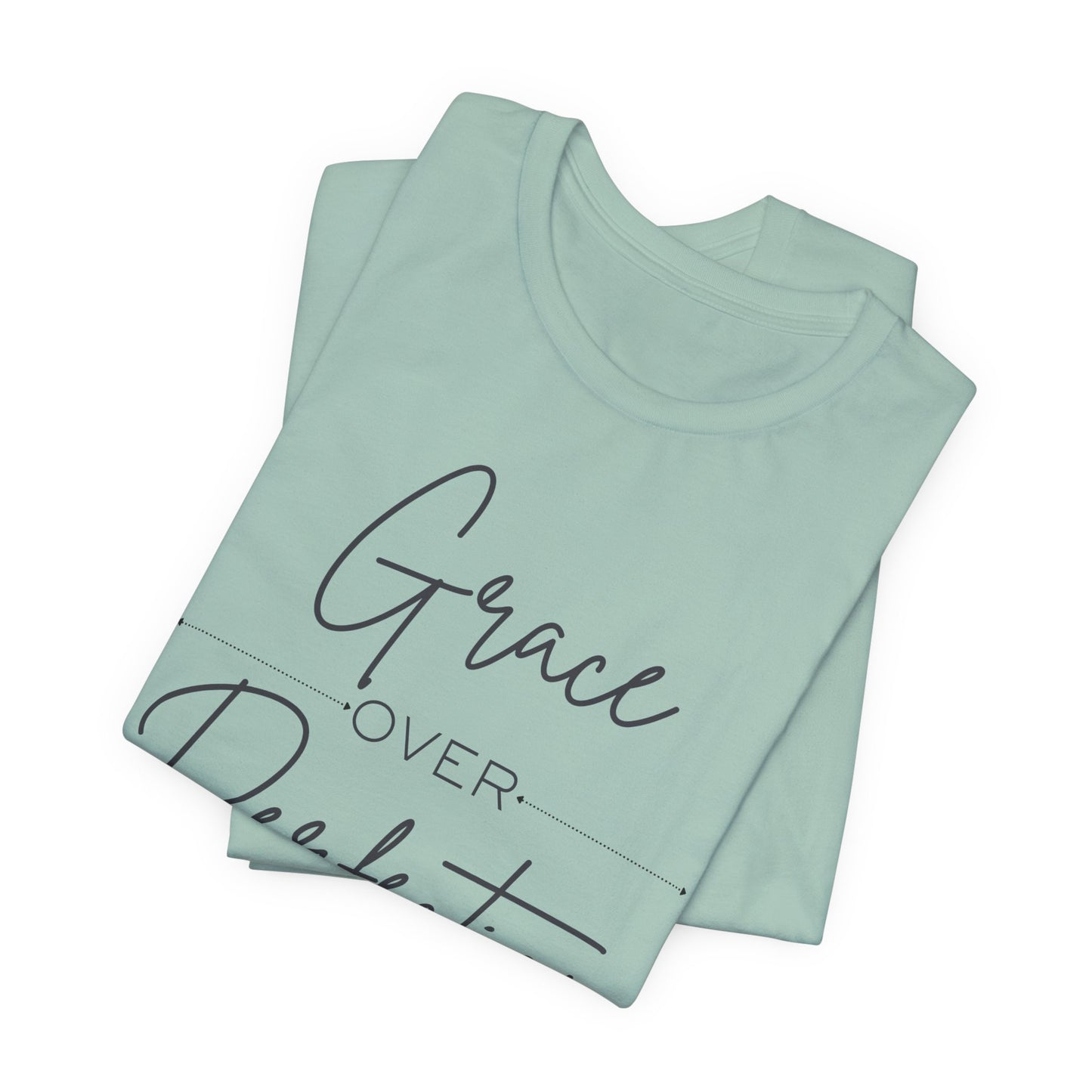 Grace Over Perfection Graphic Tee - Pearl & Wings