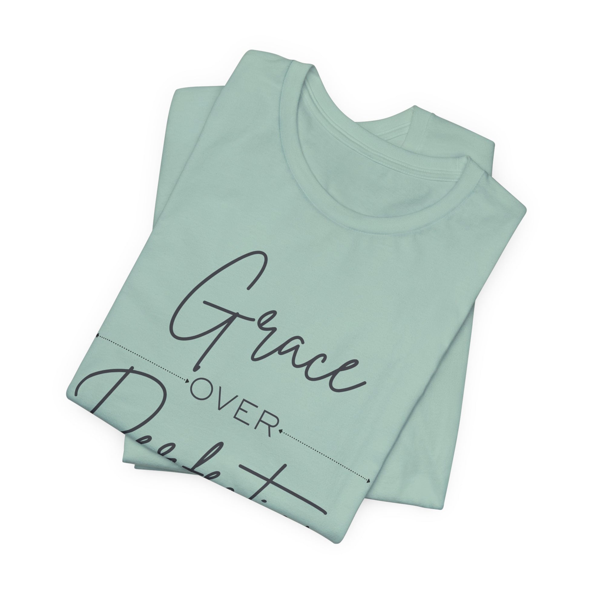 Grace Over Perfection Graphic Tee - Pearl & Wings