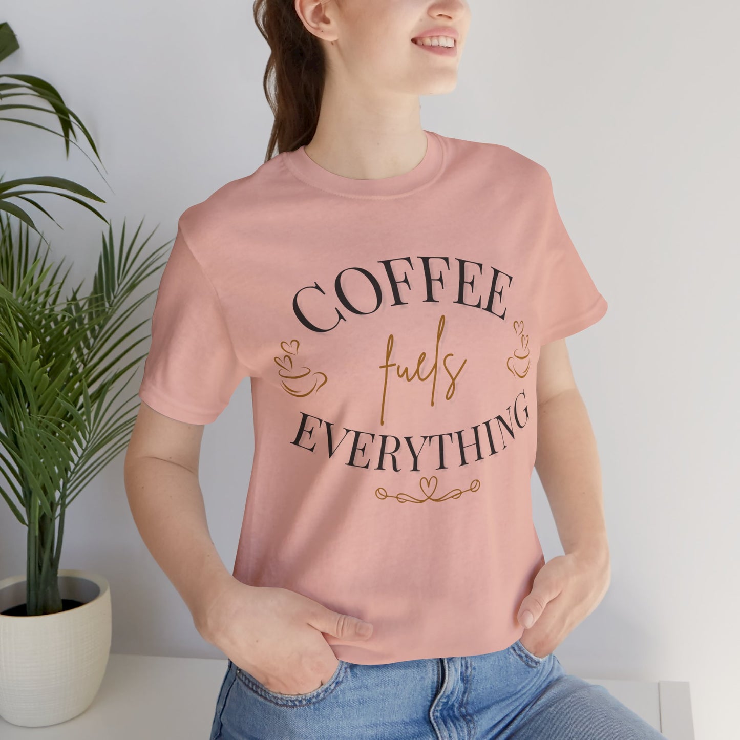 Coffee Fuels Everything Graphic Tee - Pearl & Wings