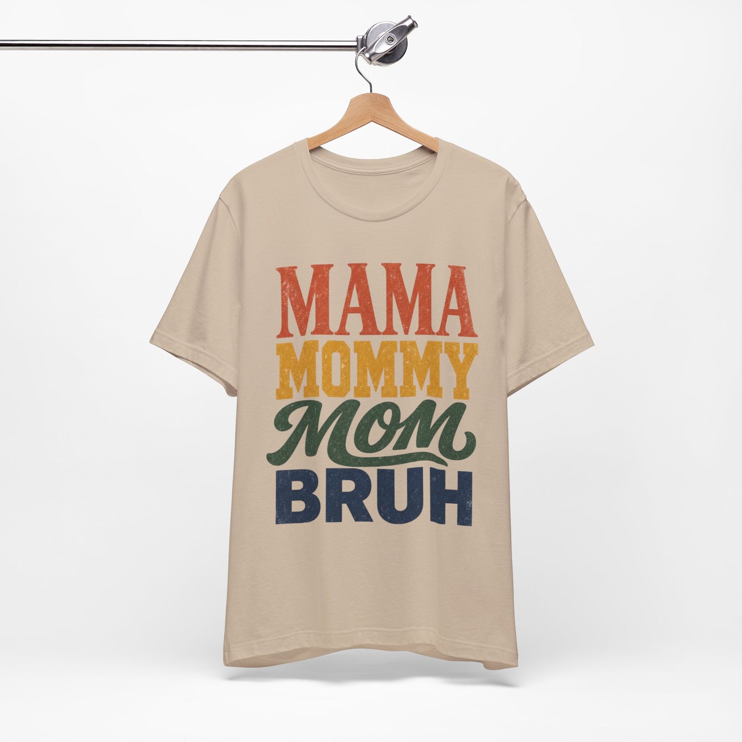 Mama Moms Bruh Retro Graphic Tee | Funny Mom Shirt - Pearl & Wings