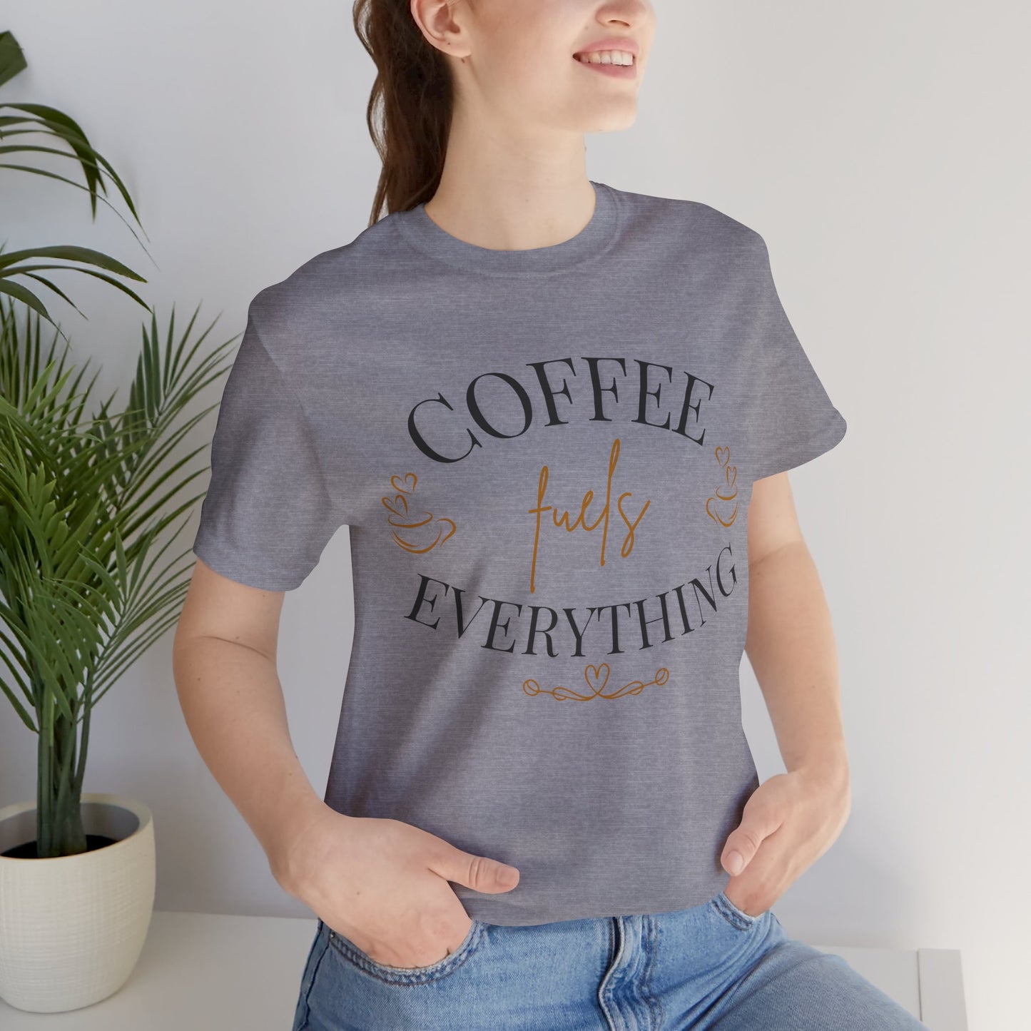 Coffee Fuels Everything Graphic Tee - Pearl & Wings