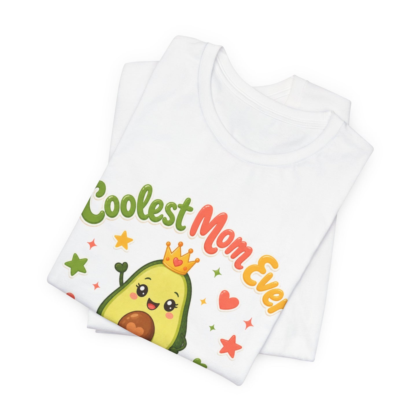 Coolest Mom Ever Avocado Graphic Tee | Cute Mother's Day Shirt - Pearl & Wings
