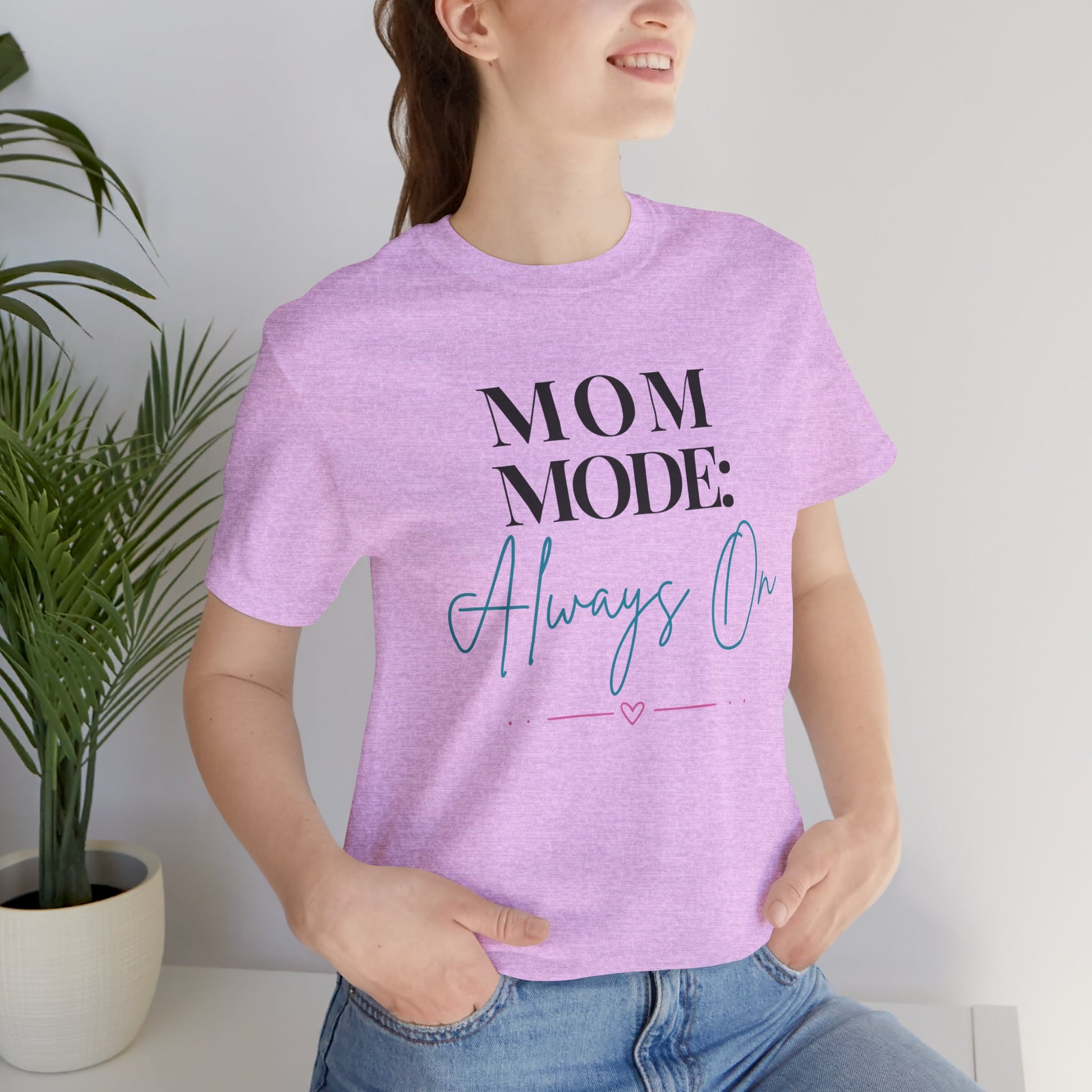 Mom Mode: Always On Graphic Tee - Pearl & Wings
