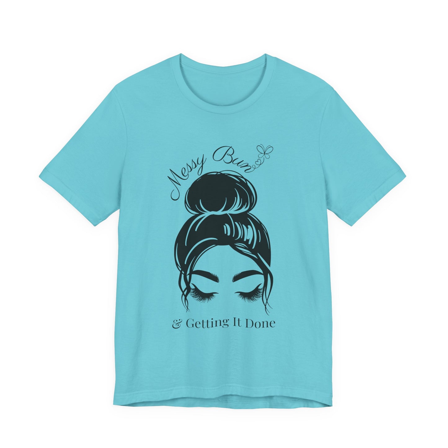 Messy Bun & Getting It Done Graphic Tee - Pearl & Wings