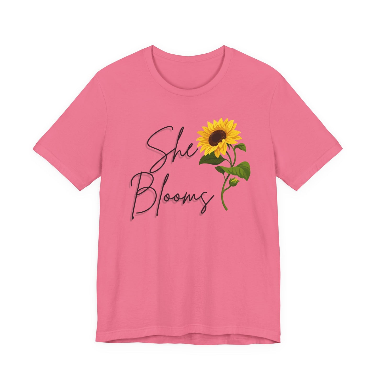 She Blooms Sunflower Graphic Tee - Pearl & Wings