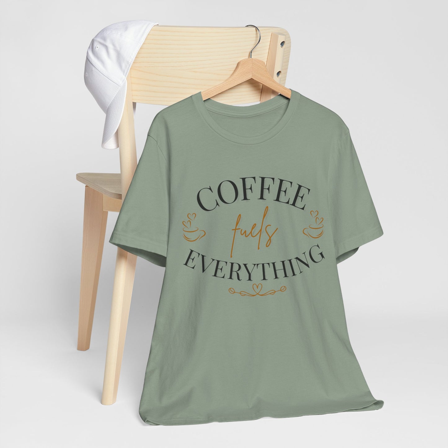 Coffee Fuels Everything Graphic Tee - Sage